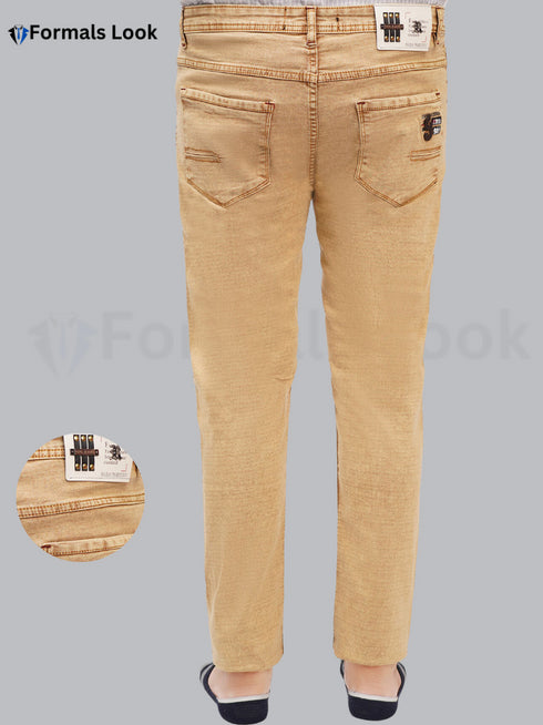 Camel Color Ultra Stretch In Imported Stuff Jeans Pant